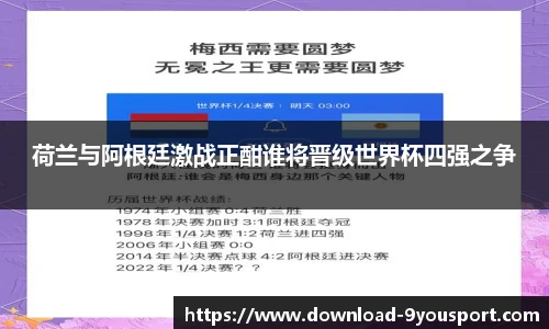 荷兰与阿根廷激战正酣谁将晋级世界杯四强之争